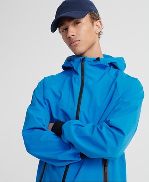 Superdry Echo Beach Cagoule Férfi Kabát Kék | TVZIM6039